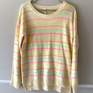 Neon Stripe Sweater